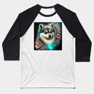 Shiny Pomsky Baseball T-Shirt